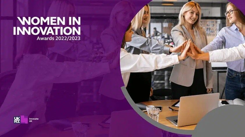 Women in Innovation Award 2022/2023+ Innovate UK+UKRI+Dr Alison Callwood+Sammi Select+Setsquared Surrey