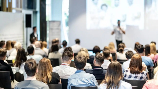 MBA students attending a lecture