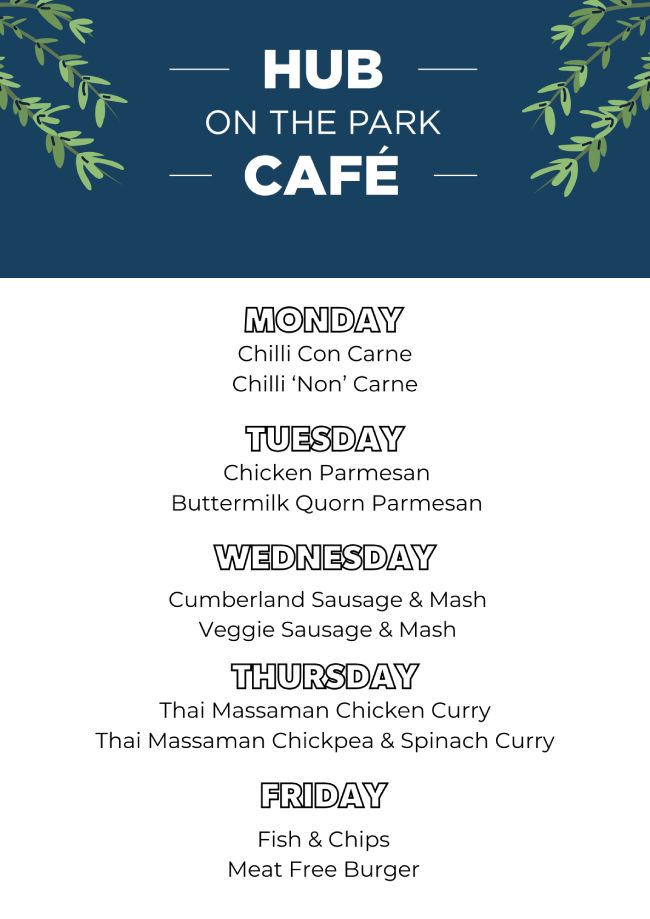 Hub menu 17th February