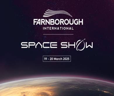 Farnborough International space show square banner