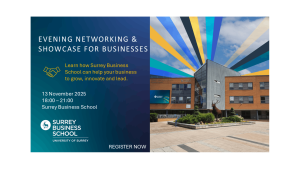 Advert slide for business event