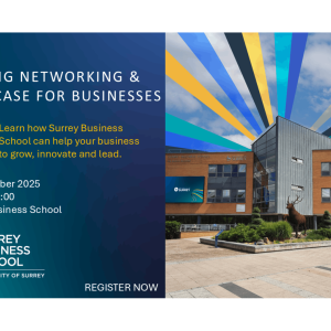 Advert slide for business event